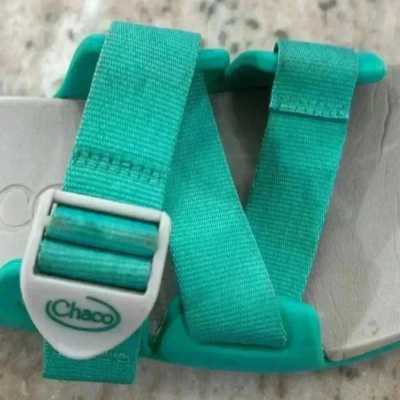 Chaco women’s chillos slide adjustable strap sandals teal & gray size 7 - Picture 11 of 12